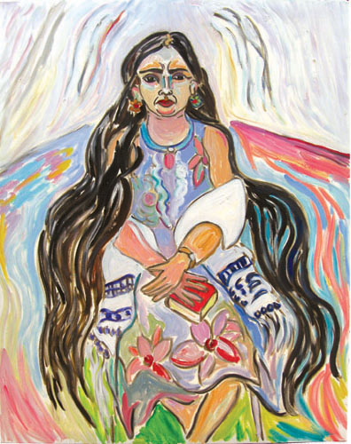 Portrait woman farm worker