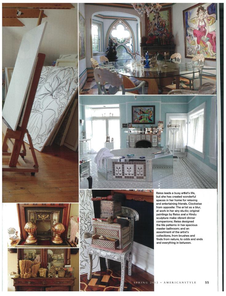 Magazine layout with interiors