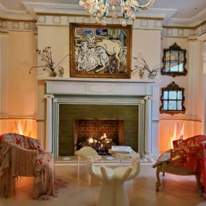 Fireplace in living room