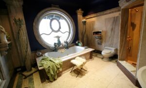 Vivians marble bathroom