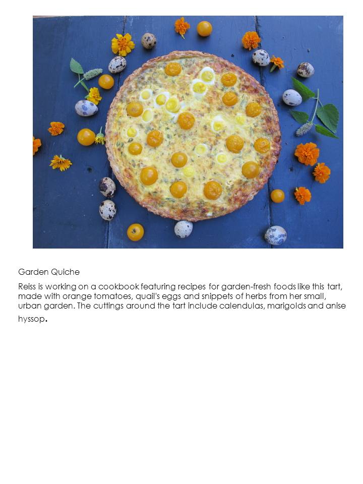 Web page screenshot of garden