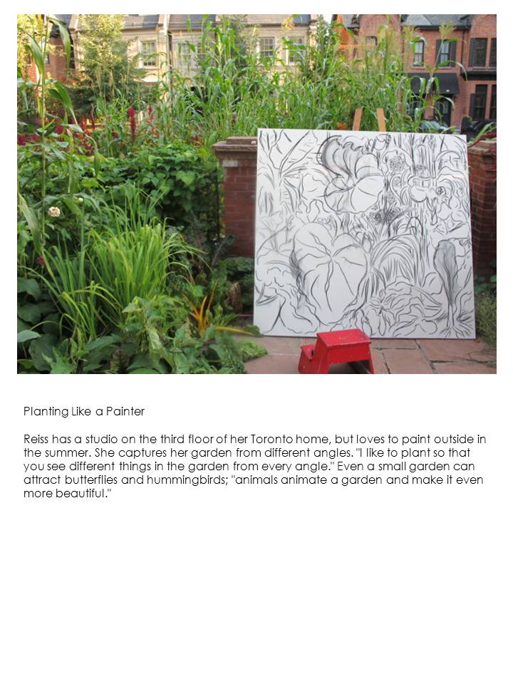 Web page screenshot of garden