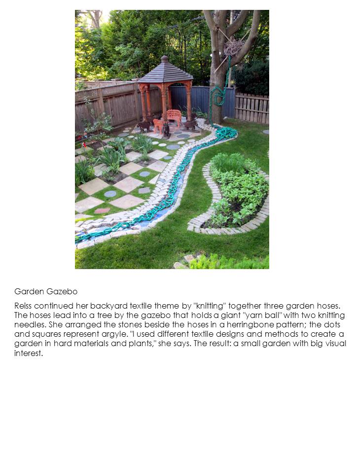 Web page screenshot of garden