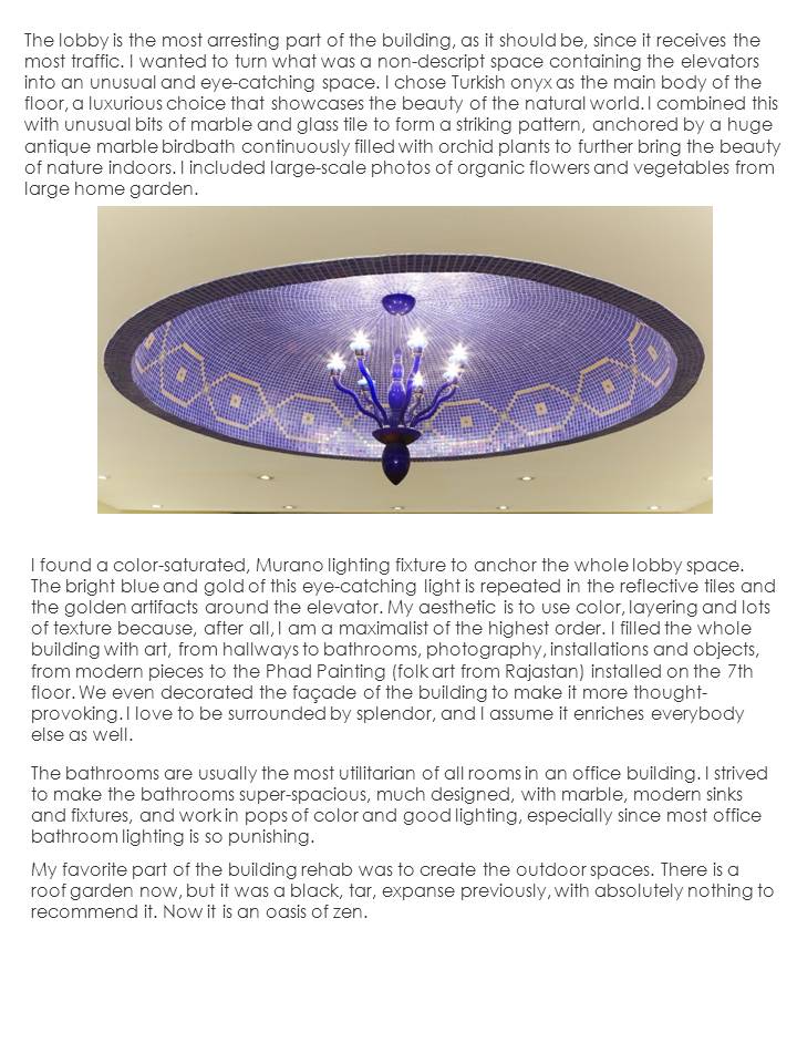 Story with chandelier