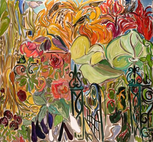 Painting of front garden